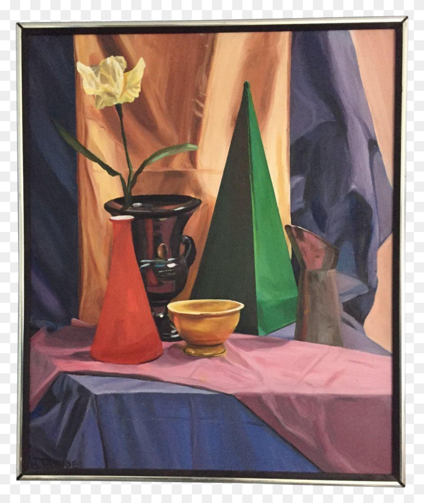 1021x1227 Graphic Freeuse Objects Still Life Oil Chairish Oil Painting Objects, Plant HD PNG Download