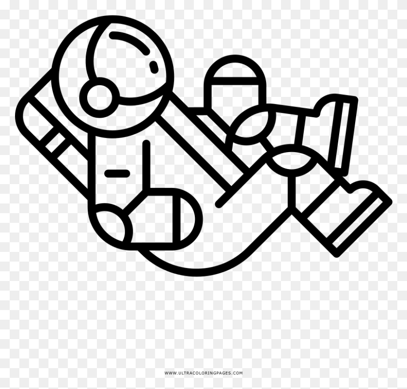 801x764 Graphic Freeuse Stock Astronaut Coloring, Gray, World Of Warcraft HD PNG Download
