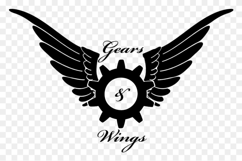801x515 Graphic Gear Gears Wings Handmade Svg Gear With Wings, Machine HD PNG Download
