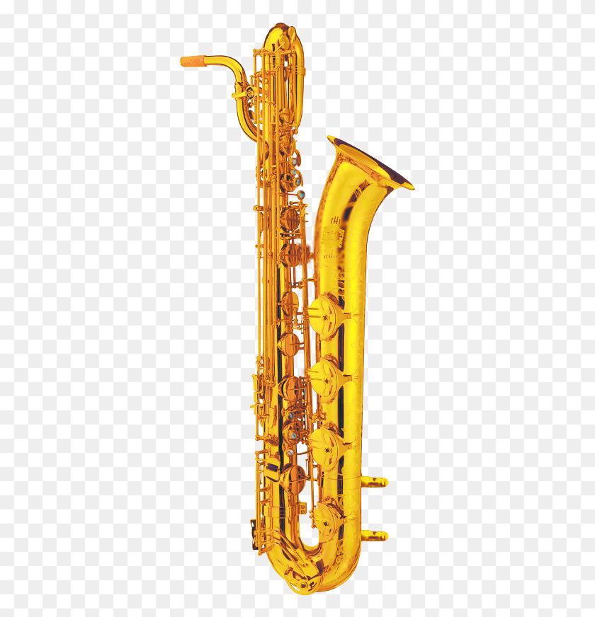 333x812 Graphic Library Hamilton Revolution Baritone Sax Gold Baritone Saxophone, Leisure Activities, Musical Instrument, Horn HD PNG Download