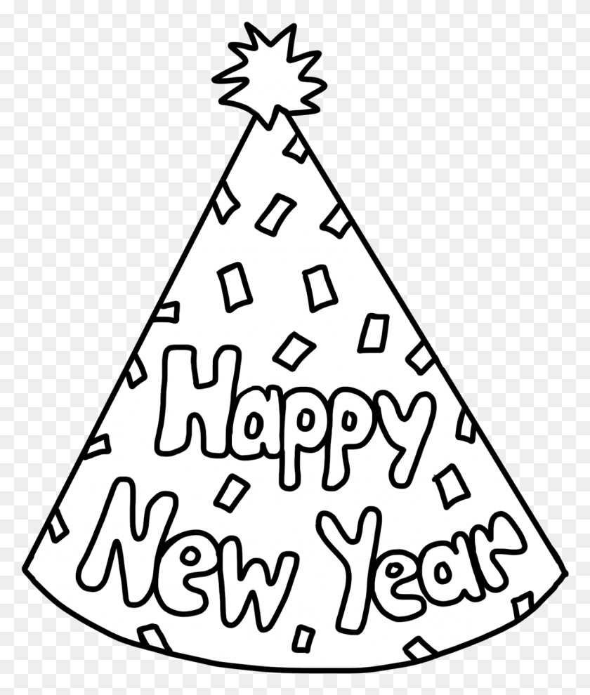 1240x1480 Graphic Library Stock Year Clipart New Year39s Day New Year Party Hat Coloring Page, Triangle, Clothing, Apparel HD PNG Download