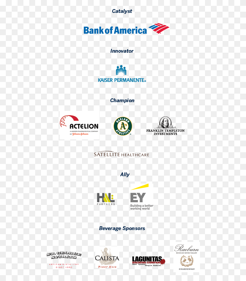 528x900 Graphic Of All Sponsors For Ziggurat Including Bank Of America, Logo, Symbol, Trademark HD PNG Download