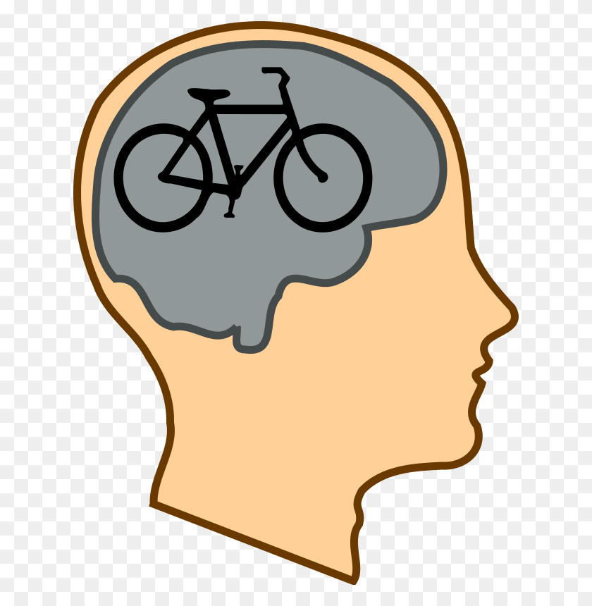 632x800 Graphic Of Bicycle On The Brain Mind Clipart, Vehicle, Transportation, Bike HD PNG Download
