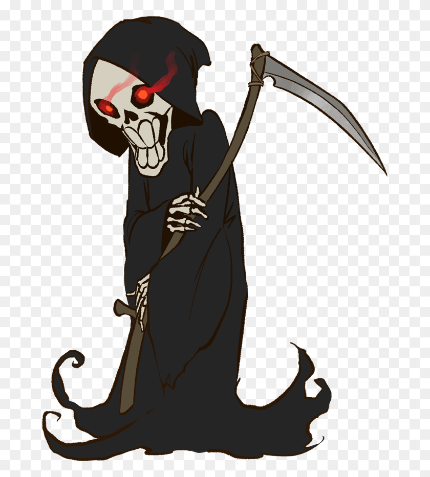 678x873 Graphic Royalty Free Grim Reaper Clip Art Halloween Grim Reaper Clipart, Bow, Symbol, Elf HD PNG Download