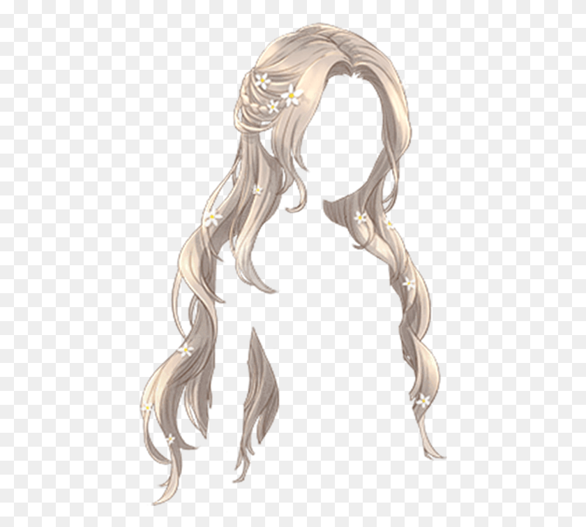 443x695 Графический Прозрачный Qaq Art Anime Cute Anime Hairstyle Girl, Человек, Человек, Волосы Png Скачать