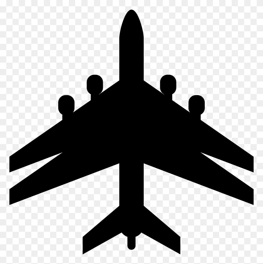 980x984 Graphic Transparent Stock Airplane Black Shape With Illustration, Aircraft, Vehicle HD PNG Download