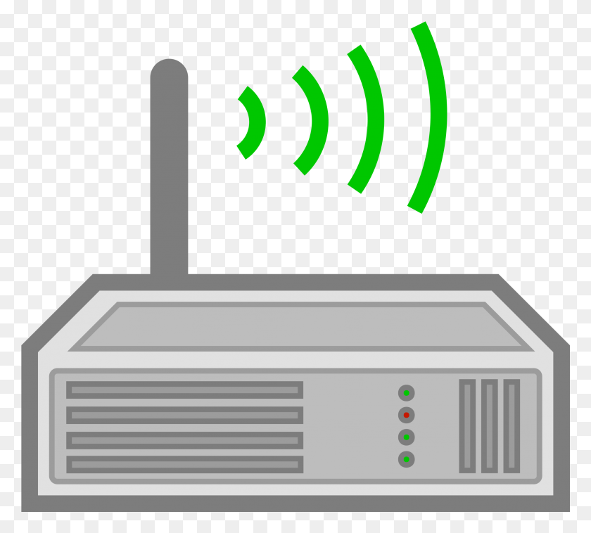 2401x2151 Graphic Wireless Free On Dumielauxepices Net Router Clipart, Hardware, Electronics, Modem HD PNG Download