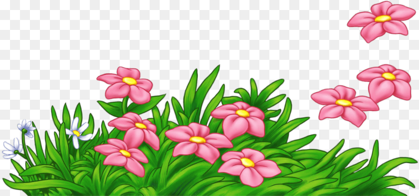 1651x773 Grass With Pink Flowers Flores Rosas Moana Bebe, Art, Floral Design, Flower, Graphics Clipart PNG