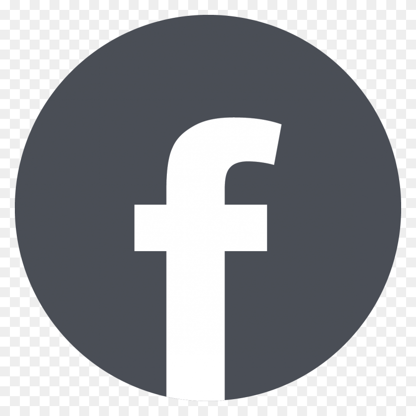 1164x1164 Серый Круг Значок Facebook Черные Значки Социальных Сетей, Символ, Текст, Логотип Hd Png Скачать