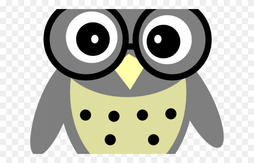 640x480 Gray Clipart Grey Thing Owl With Glasses Cartoon, Face, Plant, Label HD PNG Download