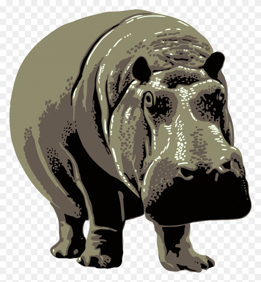 2212x2400 Gray Clipart Hippo Visit The Philadelphia Zoo, Helmet, Clothing, Apparel HD PNG Download
