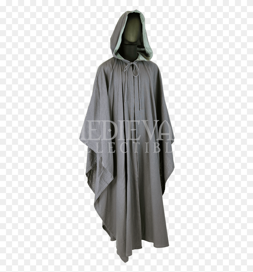 462x842 Gray Cloak With Sleeves, Clothing, Apparel, Fashion HD PNG Download
