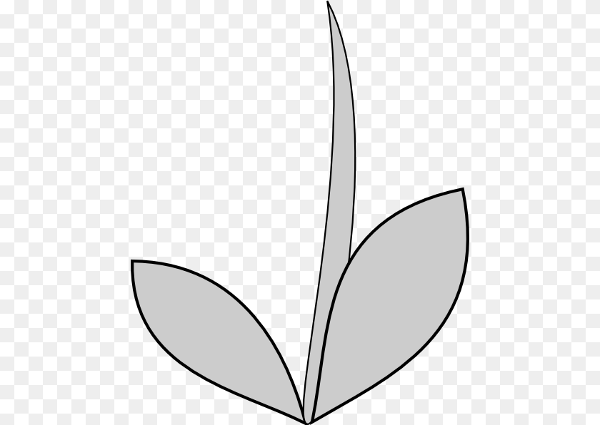 474x596 Gray Flower Stem Clip Art At Clker Flower Stems Clipart, Leaf, Plant Sticker PNG