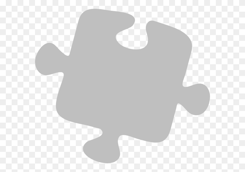600x529 Gray Puzzle Piece, Symbol, Stencil, Logo HD PNG Download