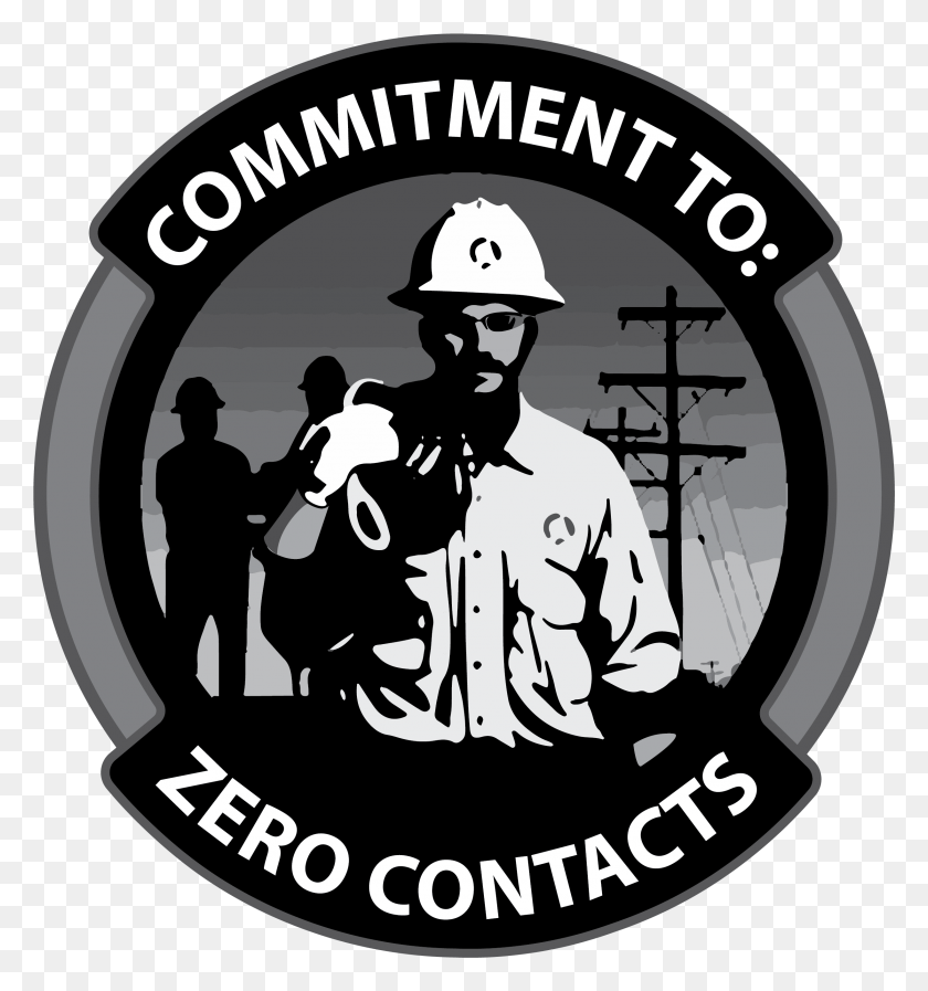 2449x2629 Grayscale Logo Commitment To Zero Contacts, Person, Human, Symbol Descargar Hd Png