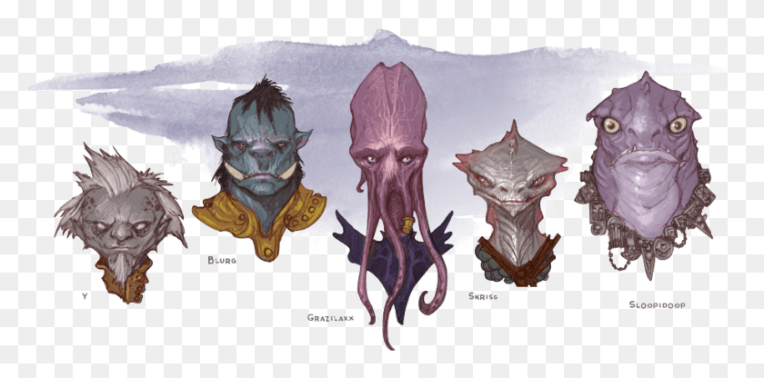 921x421 Descargar Png Grazilixx The Mind Flayer Skriss The Troglodyte Sloopidoop Dampd Hembra Steeder, Almohada, Cojín, Sea Life Hd Png