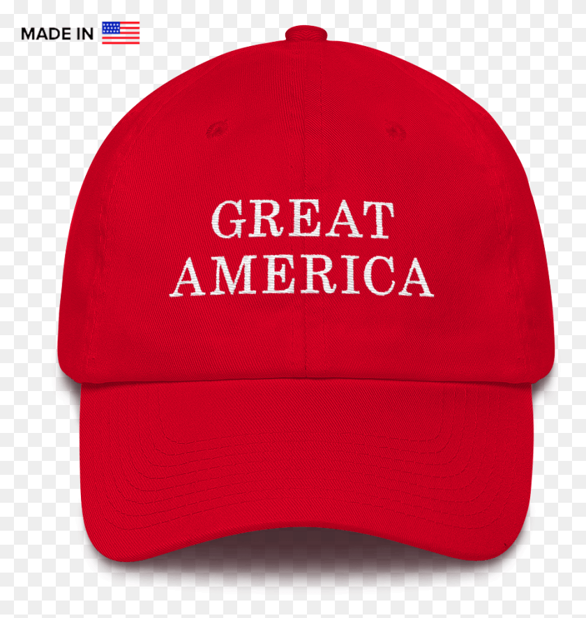 889x941 Great America Made In Usa Sombrero Oficial Gorra De Béisbol, Ropa, Vestimenta, Gorra Hd Png
