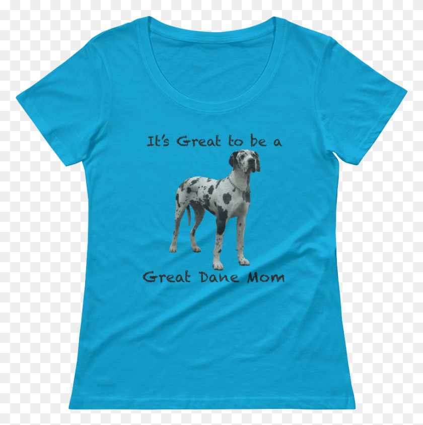 847x851 Great Dane Mom Ladies39 Scoopneck T Shirt Chinese Crested Dog, Clothing, Apparel, T-shirt HD PNG Download