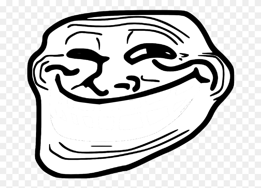 668x545 Great Free Trollface Transparent Troll Face, Plant, Food, Bowl HD PNG Download