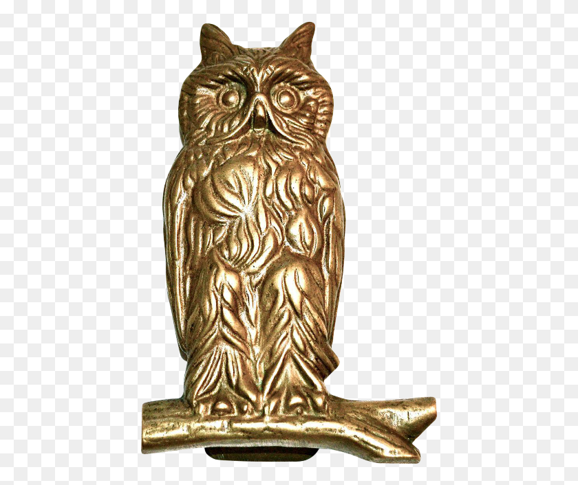 433x646 Great Horned Owl, Bronze, Handle, Emblem HD PNG Download