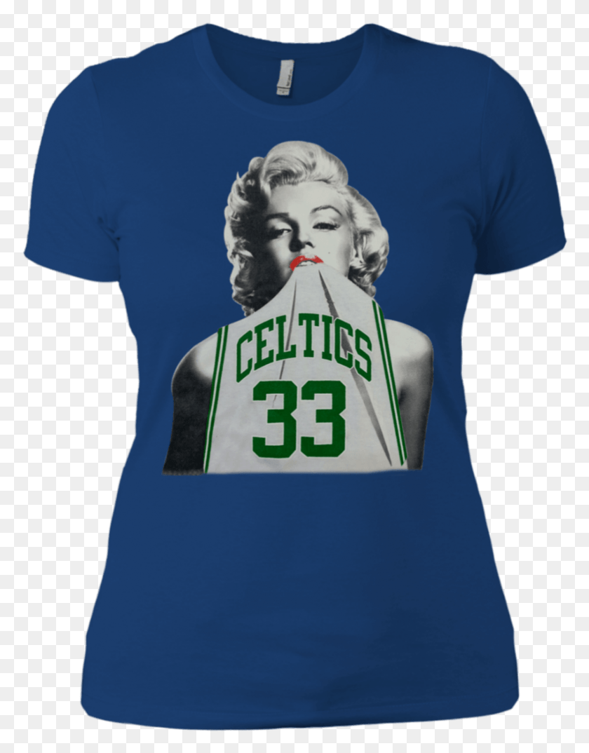 781x1016 Gran Marilyn Monroe Con Larry Bird Celtics Camiseta Png / Camiseta Hd Png