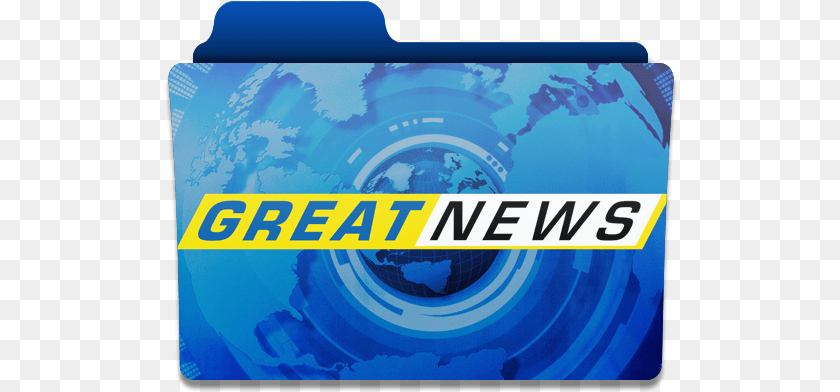 513x392 Great News Tv Series Folder Icon By Kimojee Vertical, Text Sticker PNG