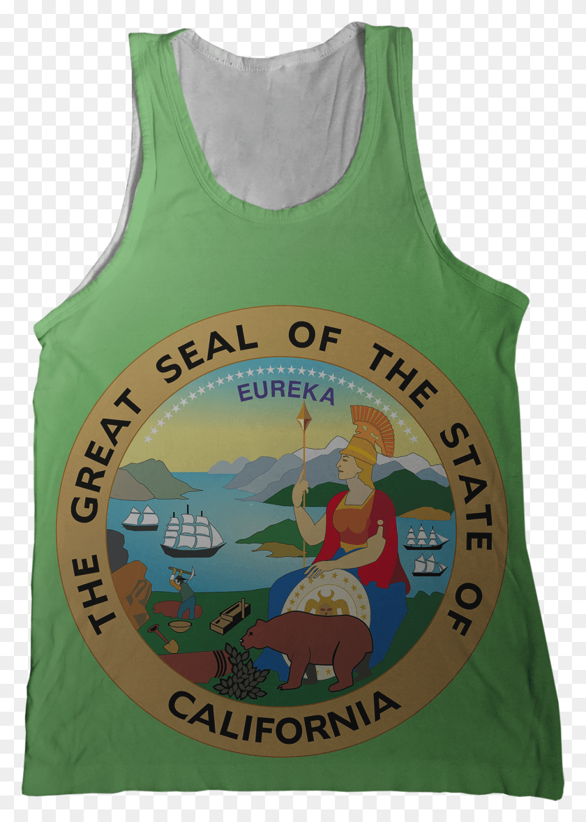 1246x1787 Great Seal Of The States California, Clothing, Apparel, Tank Top HD PNG Download