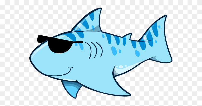 597x383 Great White Clip Art Sharks Transprent Shark Clipart, Fish, Animal, Sea Life HD PNG Download