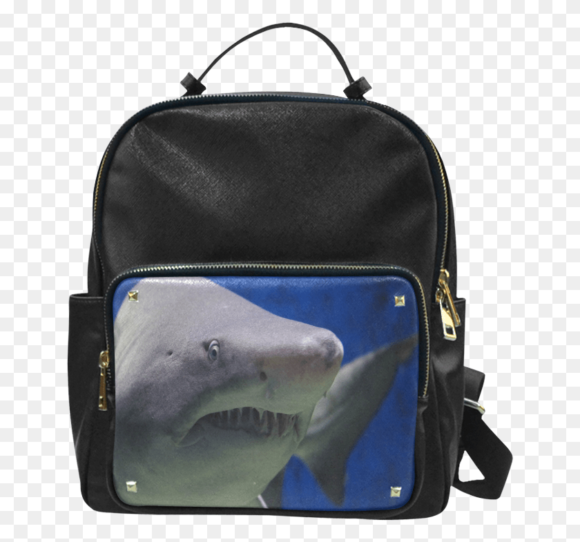 649x725 Great White Shark Attack Campus Backpacksmall Backpack, Handbag, Bag, Accessories HD PNG Download