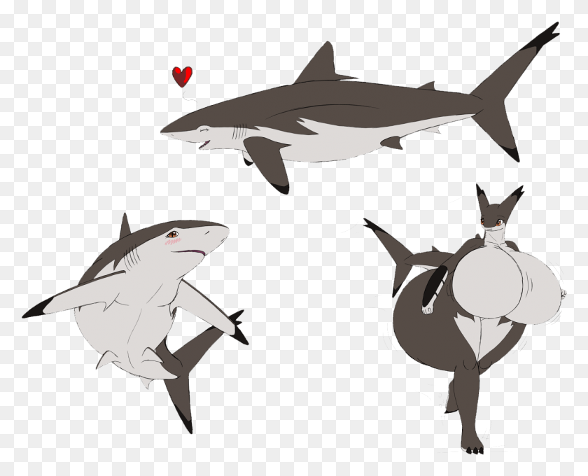 1337x1064 Great White Shark Clipart Scribblenauts Unlimited Shark, Bird, Animal, Sea Life HD PNG Download