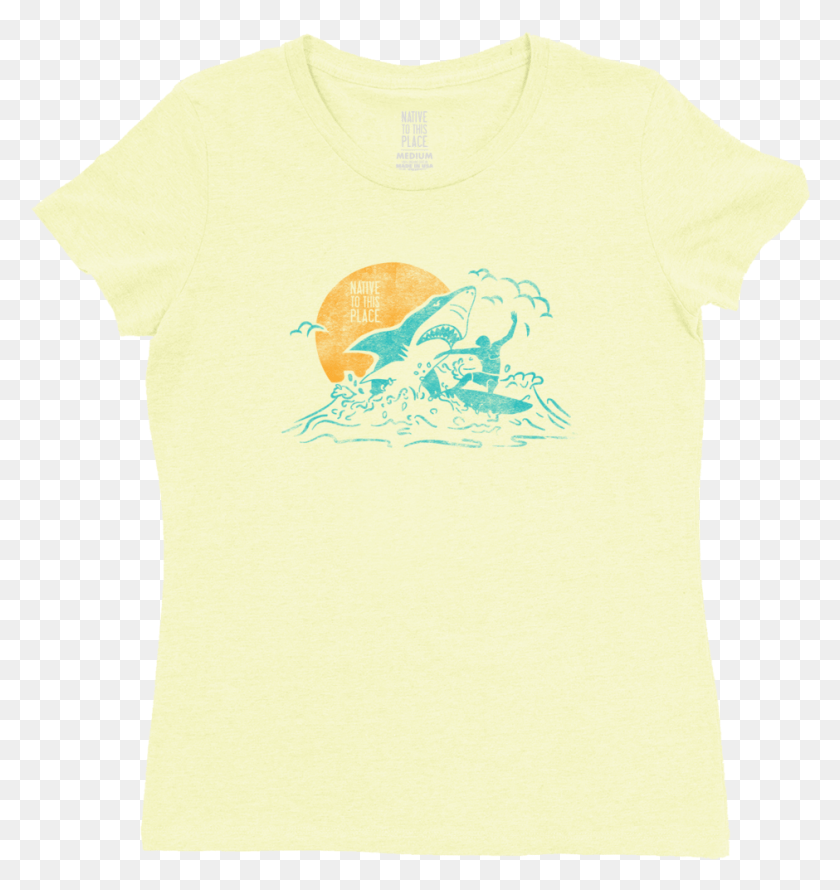 940x1001 Great White Shark T Shirt Manatee, Clothing, Apparel, T-shirt HD PNG Download