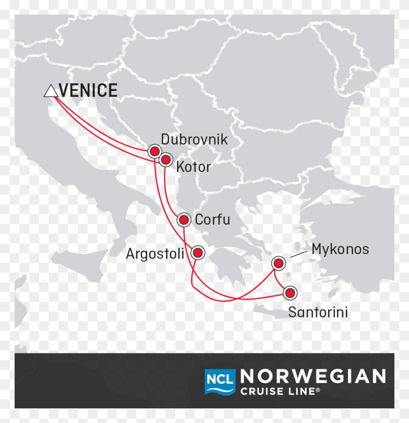 900x934 Greece And Italy Norwegian Cruise Line, Map, Diagram, Plot HD PNG Download