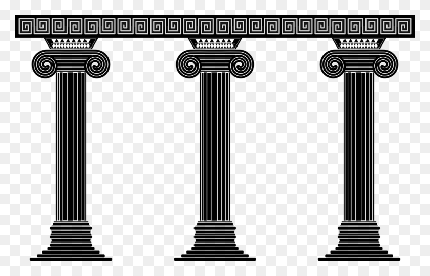 960x591 Greece Clipart Greek Greek Pillars Clip Art, Architecture, Building, Text HD PNG Download