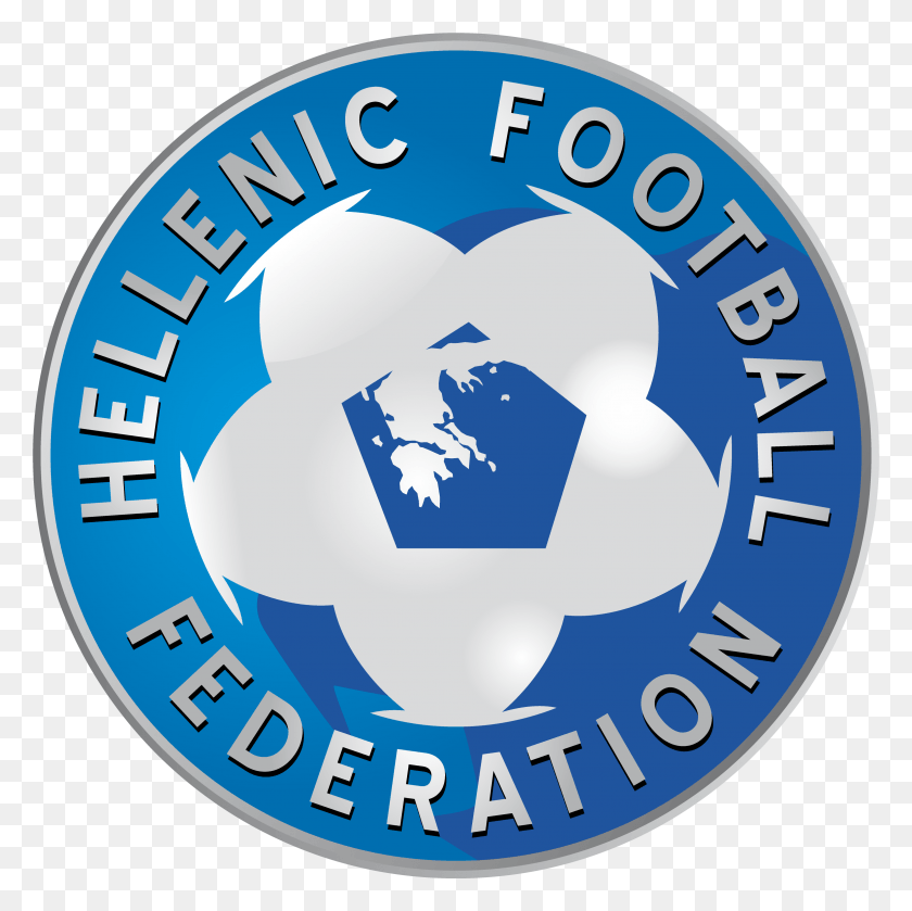 3093x3092 Логотип Футбольной Ассоциации Греции Греческая Федерация Футбола, Футбольный Мяч, Мяч, Футбол Png Скачать