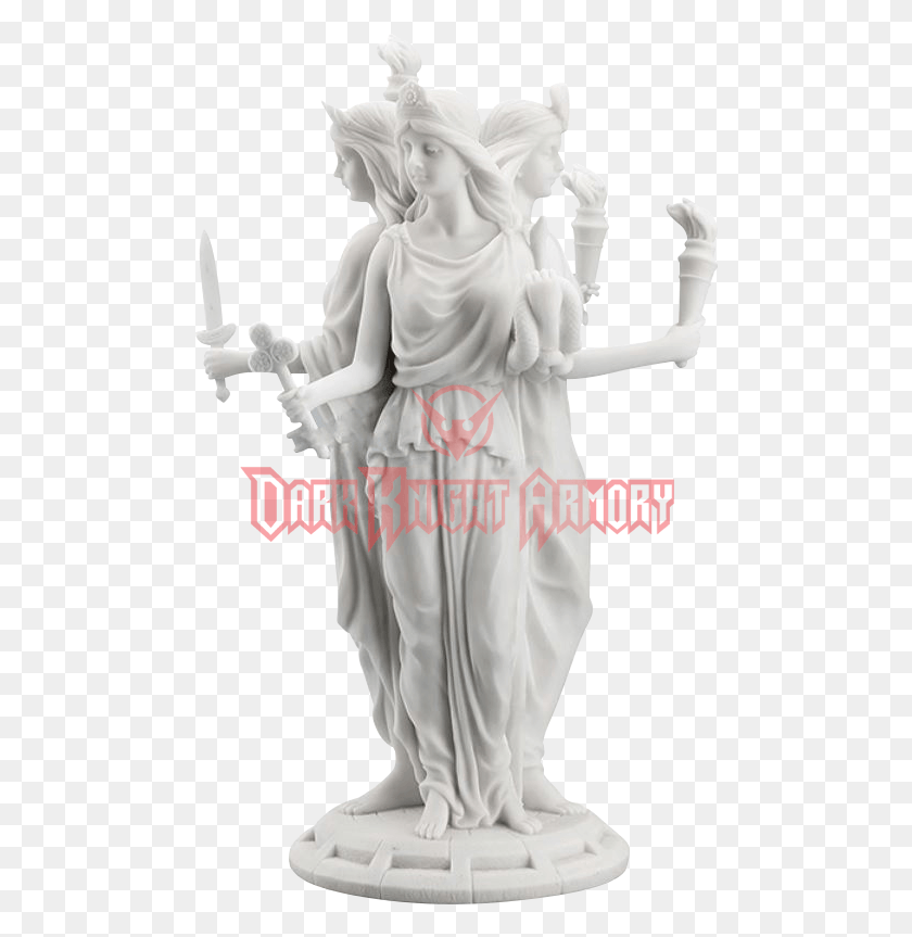 482x803 Greek Goddess Hecate Statue Hades On Throne Statue, Person, Human, Figurine HD PNG Download