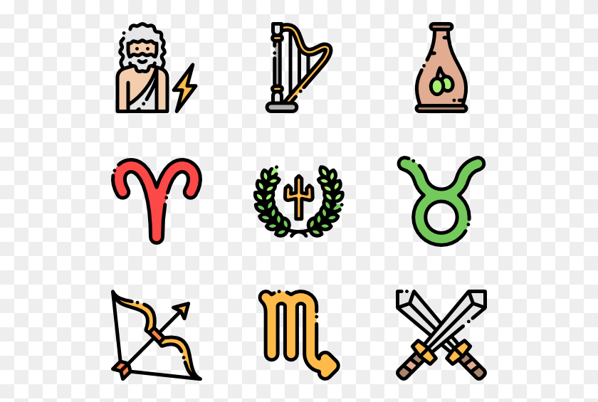 529x505 Greek Mythology Ancient Greek Icons, Poster, Advertisement, Text HD PNG Download