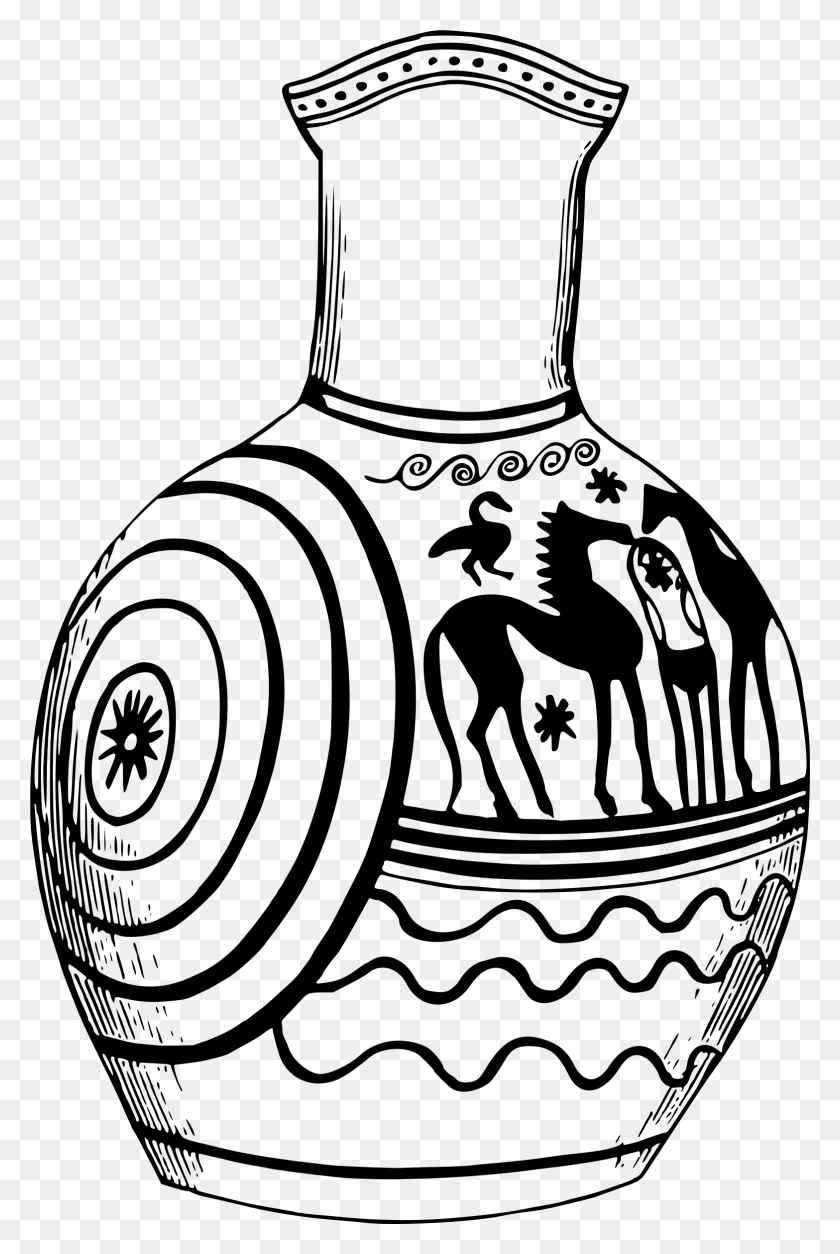 1567x2399 Greek Vase 4 Image Free Black And White Greek Ceramic Drawings, Gray, World Of Warcraft HD PNG Download