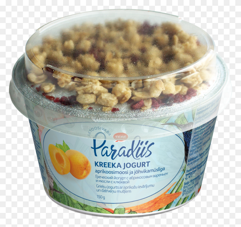 1325x1239 Greek Yogurt 78 Apricot Jam 12 Sugar Glucose Fructose Kreeka Jogurt Msliga, Plant, Food, Ice Cream HD PNG Download