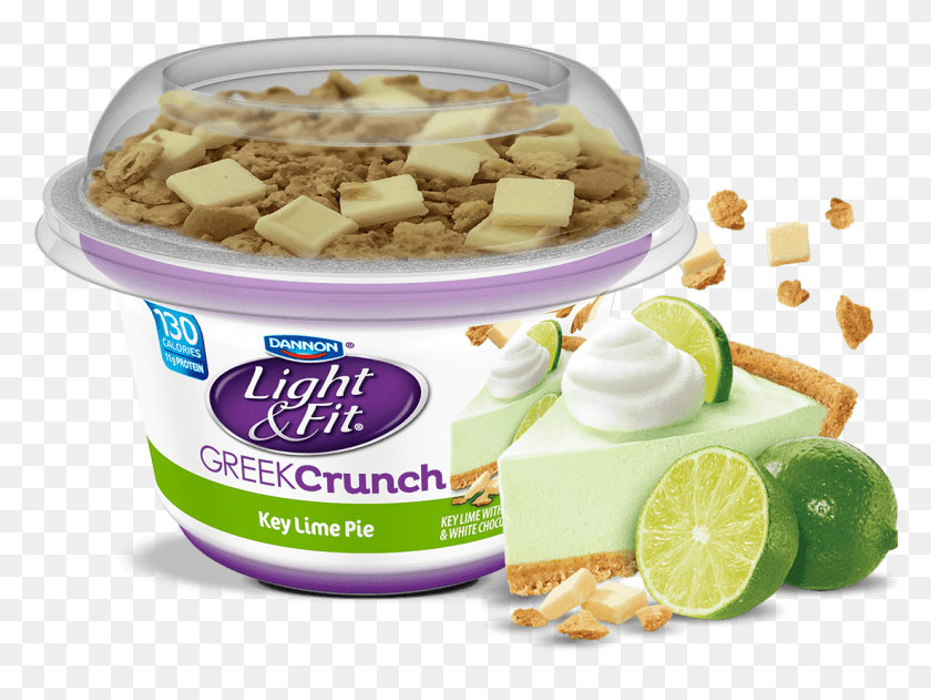 1101x807 Греческий Йогурт Crunch Key Lime Pie Dannon Key Lime Yogurt, Еда, Десерт, Растение Hd Png Скачать