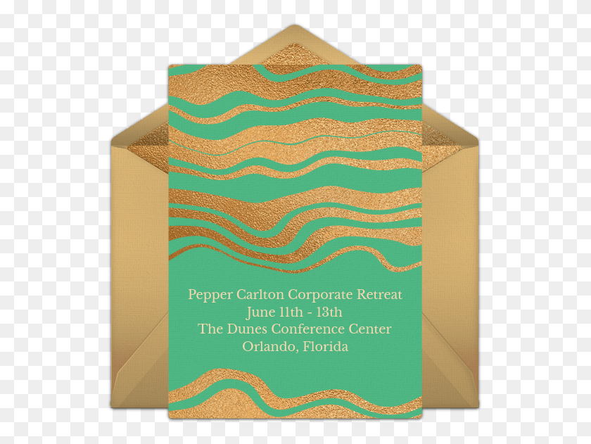 535x571 Green Abstract Waves Online Invitation Construction Paper, Rug, Advertisement, Poster HD PNG Download