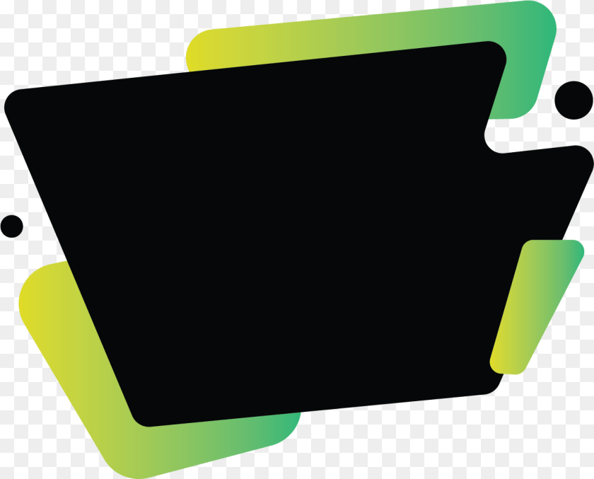 Green And Black Abstract Clip Art, White Board Transparent PNG