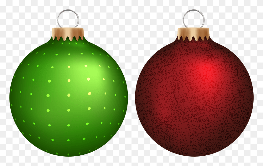 8522x5156 Green And Red Christmas Balls Clip Art Christmas Balls Green And Red HD PNG Download