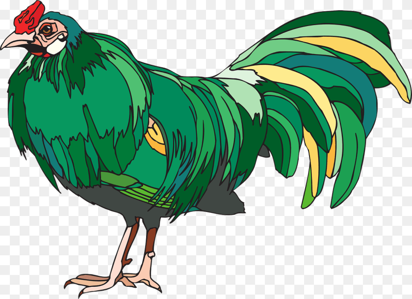 Green And Yellow Chicken, Animal, Bird, Fowl, Poultry Transparent PNG