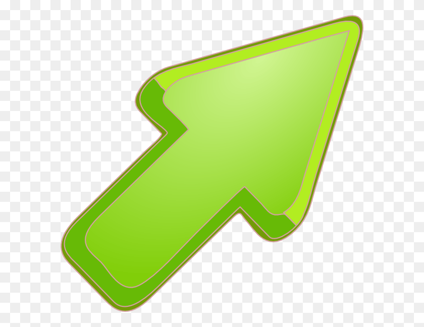 600x588 Descargar Png Flecha Verde Animación De Dibujos Animados Clip Art Gambar Panah Animasi, Verde, Logotipo, Símbolo Hd Png