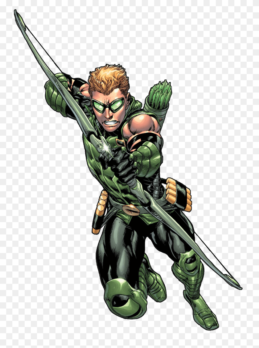 749x1068 Green Arrow Marvel New 52 Green Arrow, Person, Human, Hand HD PNG Download