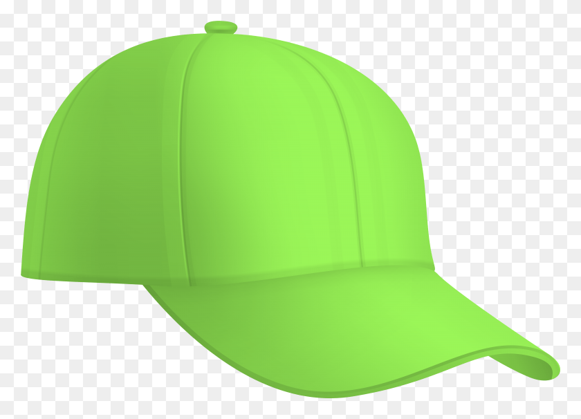 7930x5555 Green Baseball Hat Clipart, Clothing, Apparel, Baseball Cap HD PNG Download