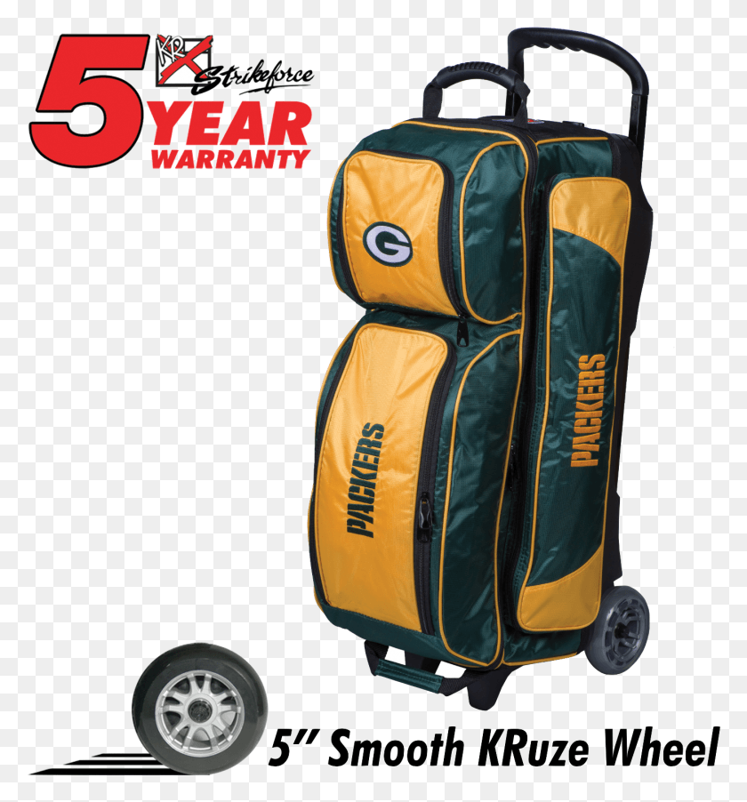 1402x1515 Green Bay Packers 4 Ball Bowling Bag, Backpack, Luggage HD PNG Download