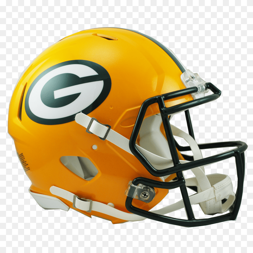 Green Bay Packers Revolution Speed Authentic Helmet PNG