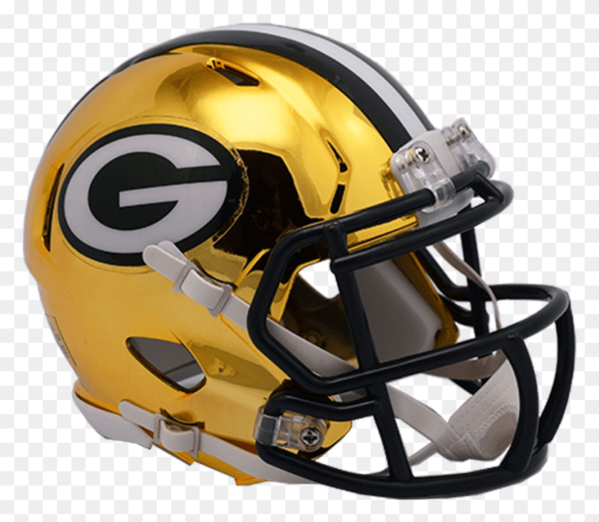903x777 Descargar Png Green Bay Packers Revolution Speed ​​Authentic Casco Nfl Chrome Cascos, Ropa, Equipo De Deporte Hd Png