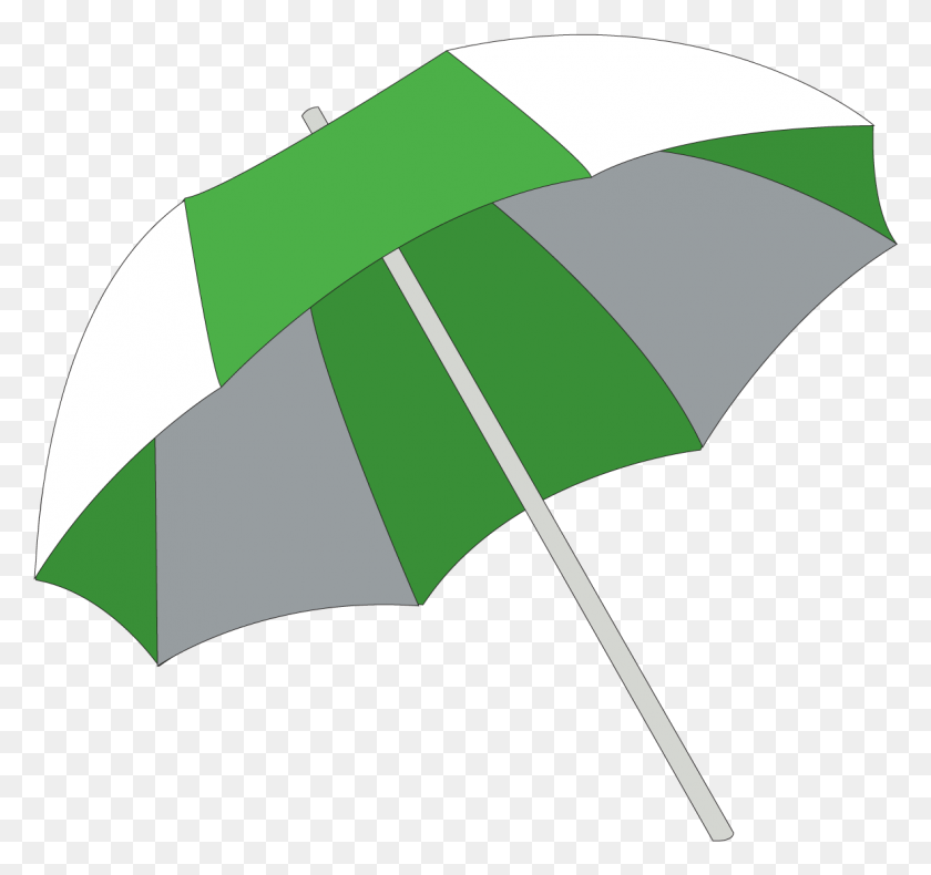 1183x1108 Green Beach Umbrella Clipart, Umbrella, Canopy, Axe HD PNG Download